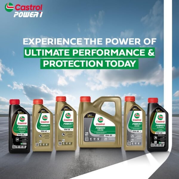 Castrol POWER1 CRUISE 15W-50 4T Synthetic Engine Oil for Bikes | With 3-in-1 Synthetic Technology | Meant for High Performance Bikes | BS VI Ready | 2.5 L - Image 4